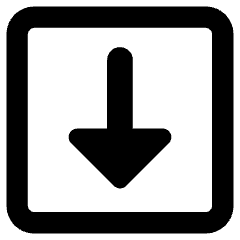 Triangle Arrow Down Square Icon from Core Remix Set