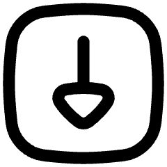 Triangle Arrow Down Square Icon from Flex Line Set