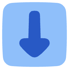 Triangle Arrow Down Square Icon from Plump Flat Set
