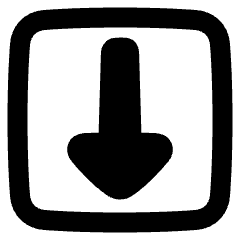 Triangle Arrow Down Square Icon from Plump Remix Set