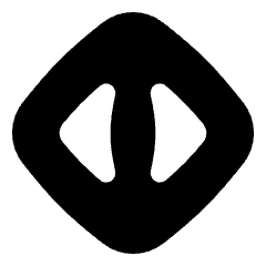 Triangle Arrow Expand Horizontal Diamond Icon from Flex Solid Set