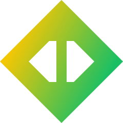 Triangle Arrow Expand Horizontal Diamond Icon from Sharp Gradient Set