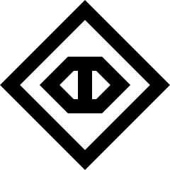 Triangle Arrow Expand Horizontal Diamond Icon from Sharp Line Set