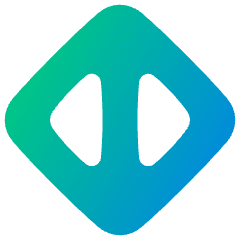 Triangle Arrow Expand Horizontal Diamond Icon from Plump Gradient Set