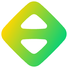 Triangle Arrow Expand Vertical Diamond Icon from Plump Gradient Set