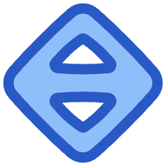 Triangle Arrow Expand Vertical Diamond Icon from Plump Duo Set