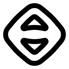 Triangle Arrow Expand Vertical Diamond Icon from Flex Line Set