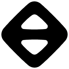 Triangle Arrow Expand Vertical Diamond Icon from Plump Solid Set