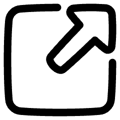 Triangle Arrow Expand Window 1 Icon from Plump Line Set