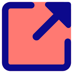 Triangle Arrow Expand Window 1 Icon from Core Pop Set