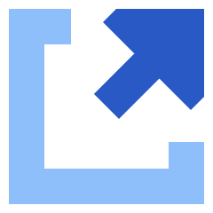 Triangle Arrow Expand Window 1 Icon from Sharp Flat Set