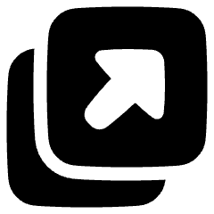 Triangle Arrow Expand Window 2 Icon from Plump Solid Set