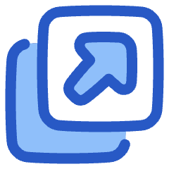 Triangle Arrow Expand Window 2 Icon from Plump Duo Set