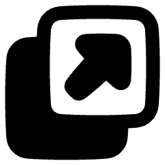 Triangle Arrow Expand Window 2 Icon from Plump Remix Set