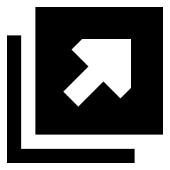 Triangle Arrow Expand Window 2 Icon from Sharp Solid Set