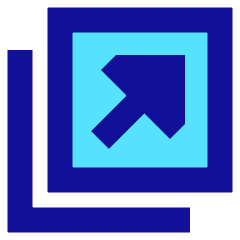 Triangle Arrow Expand Window 2 Icon from Sharp Pop Set