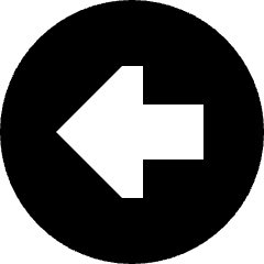 Triangle Arrow Left Circle 1 Icon from Sharp Solid Set