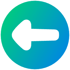 Triangle Arrow Left Circle 1 Icon from Plump Gradient Set