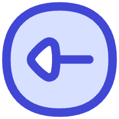 Triangle Arrow Left Circle 1 Icon from Flex Duo Set