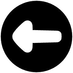 Triangle Arrow Left Circle 1 Icon from Plump Solid Set
