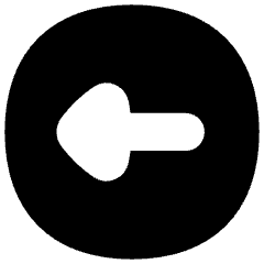 Triangle Arrow Left Circle 1 Icon from Flex Solid Set