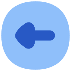 Triangle Arrow Left Circle 1 Icon from Flex Flat Set