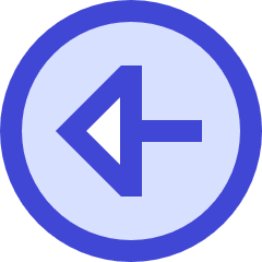 Triangle Arrow Left Circle 1 Icon from Sharp Duo Set
