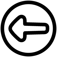 Triangle Arrow Left Circle 1 Icon from Plump Line Set