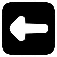 Triangle Arrow Left Square Icon from Plump Solid Set