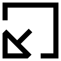 Triangle Arrow Minimize Window 1 Icon from Sharp Line Set