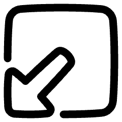 Triangle Arrow Minimize Window 1 Icon from Plump Line Set