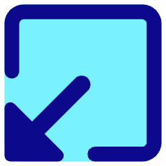Triangle Arrow Minimize Window 1 Icon from Core Pop Set