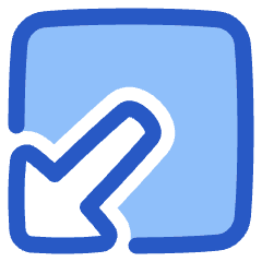 Triangle Arrow Minimize Window 1 Icon from Plump Duo Set