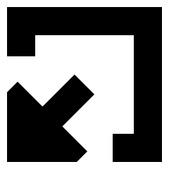 Triangle Arrow Minimize Window 1 Icon from Sharp Solid Set