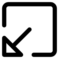 Triangle Arrow Minimize Window 1 Icon from Core Line Set