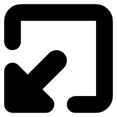 Triangle Arrow Minimize Window 1 Icon from Core Solid Set