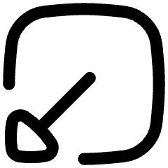 Triangle Arrow Minimize Window 1 Icon from Flex Line Set