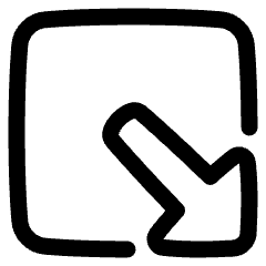 Triangle Arrow Minimize Window 2 Icon from Plump Line Set