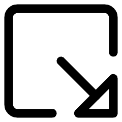 Triangle Arrow Minimize Window 2 Icon from Core Line Set