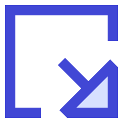 Triangle Arrow Minimize Window 2 Icon from Sharp Duo Set