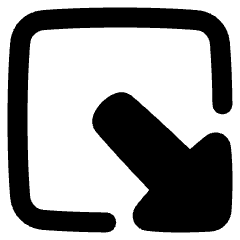 Triangle Arrow Minimize Window 2 Icon from Plump Remix Set