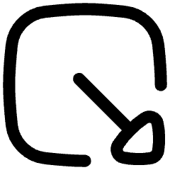 Triangle Arrow Minimize Window 2 Icon from Flex Line Set