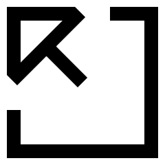 Triangle Arrow Minimize Window 3 Icon from Sharp Line Set