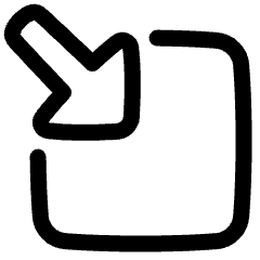 Triangle Arrow Minimize Window 3 Icon from Plump Line Set