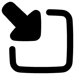 Triangle Arrow Minimize Window 3 Icon from Plump Remix Set