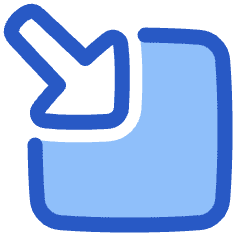 Triangle Arrow Minimize Window 3 Icon from Plump Duo Set