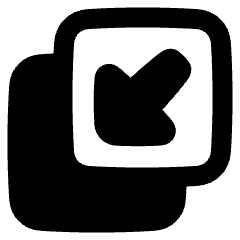 Triangle Arrow Minimize Window 4 Icon from Plump Remix Set