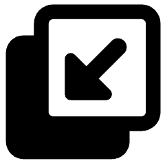 Triangle Arrow Minimize Window 4 Icon from Core Remix Set
