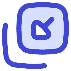 Triangle Arrow Minimize Window 4 Icon from Flex Duo Set