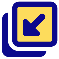 Triangle Arrow Minimize Window 4 Icon from Core Pop Set